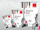Isomars A3 Sketch Pad with Paint Brush Set of 7 | Premium Drawing & Sketching Kit for Artists - Isomars