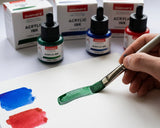 Isomars Acrylic Ink Set of 3: Crimson Red, Forest Green, Primary Blue - Isomars