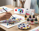 Isomars Acrylic Ink Set of 6 Colors, 35 ml Each, Waterproof Fast Dry - Isomars