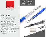 Isomars Adjustable Angle Drawing Drafting Board Combo With 2MM Pencil & Adjustable Set Square - A2 Size - 18.5" x 25" | Ideal for Architects, Engineers, Designers & Artists Students and Professionals - Isomars