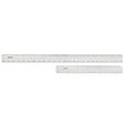 Isomars Aluminium Cutting Rulers Combo Set of 2 (12 Inch & 24 Inch) | Metal Cutting Scale with Inch & CM Markings | Non-Slip Edge for Precision Cutting, Drafting, Measuring & Craft Work - Isomars