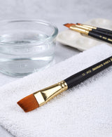 Isomars Angular Paint Brush Set Artist Brushes for Acrylic & Watercolor - Isomars