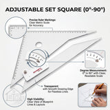 Isomars Architect Kit with Carry Bag | A2 Technical Drawing & Drafting Board (18.5" x 25.5") with Parallel Motion Ruler & Carry Handle | Ideal for Architects, Engineers, Designers, Students & Professionals - Isomars