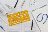 Isomars Architect Template Set of 3 | Scale 1:50, 1:100 & 1:200 Drawing Drafting Stencils for Furniture Layout, House Planning, Interior Design, Architecture, Blueprint & Floor Plan Drawing - Isomars