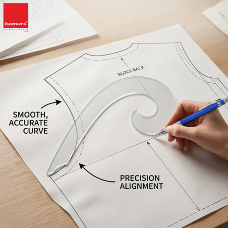 Isomars Armhole Curve & French Curves Combo Set for Pattern Drafting - Isomars
