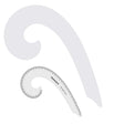 Isomars Armhole Curve Set of 2 - Large Plain Curve And Small Curve With Marking - Isomars