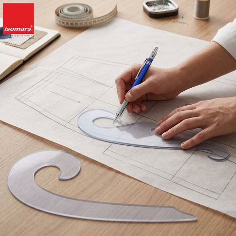 Isomars Armhole Curve & Single Curve Ruler Set for Tailoring - Isomars