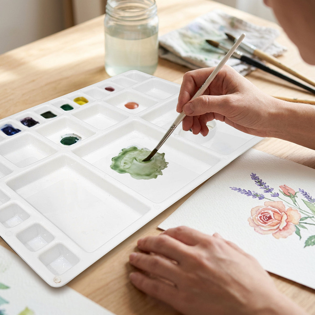 Isomars Artist Colour Palette, 25 Wells, Large Paint Mixing Tray - Isomars