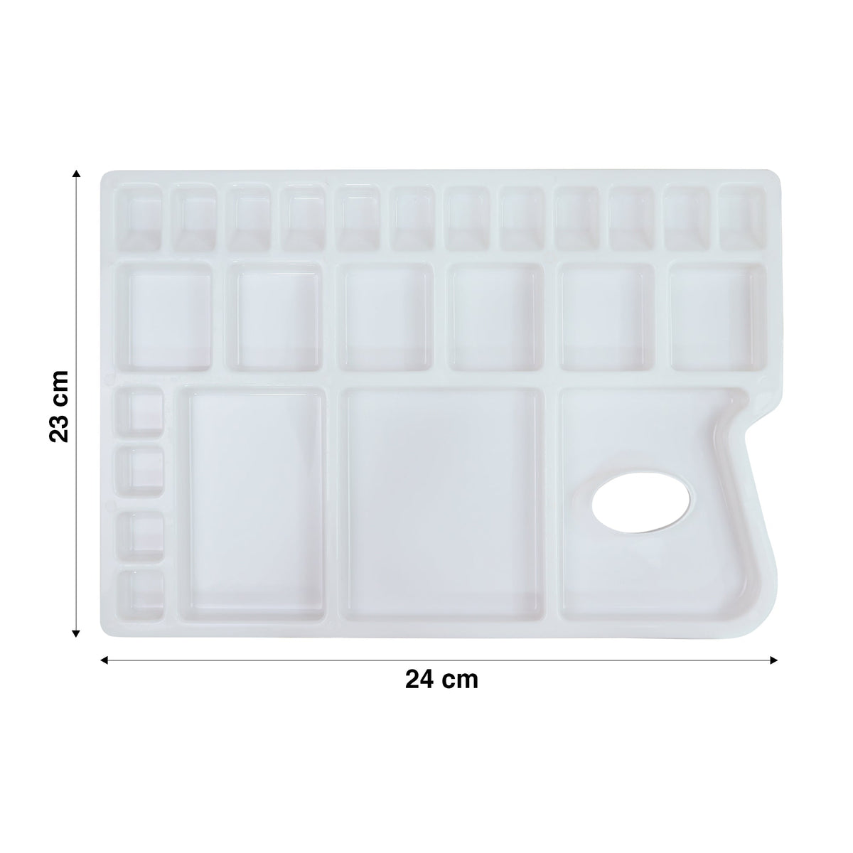 Isomars Artist Colour Palette, 25 Wells, Large Paint Mixing Tray - Isomars