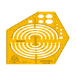 Isomars Axolipse Isometric Projection Stencil - Isomars