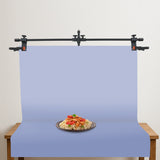 ISOMARS Backdrop Stand, Background Sheet Holder Stand, T-Shape Backdrop Stand, 33 inches Height & 41 inches Length, Table Holding C clamp, Adjustable Height and Backdrop, Phtography Stand - Isomars