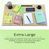 Isomars Bed Desk/Floor Desk Laptop Study Table for Work from Home, Online Classes, Card Games and Kid's Activities (Wooden - Extra Large) - Isomars