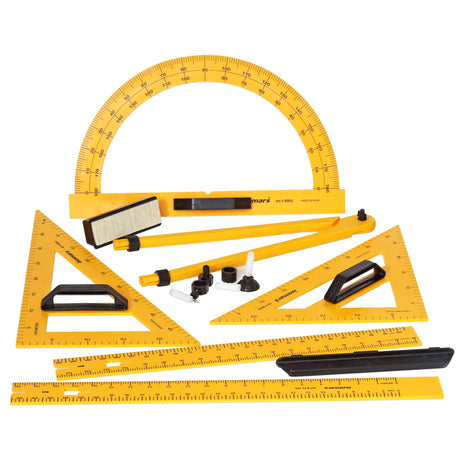 Isomars Black Board/White Board Geometry Set - (Big Size) - With Bag - Isomars