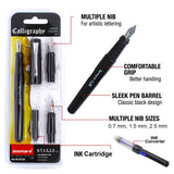 Isomars Calligraphy Pen Set For Lettering & Writing - Interchangeable Nibs - Isomars