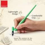 Isomars Calligraphy Pen Set with 2 Holders, 4 Nibs & Plastic Flange for Copperplate, Arabic and Gothic calligraphy - Isomars