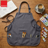 Isomars Canvas Painter's Apron with Adjustable Strap & Tool Pockets for brushes, tools, and art supplies - Isomars