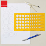 Isomars Circle Template Drawing Stencil | Precision Circular Drafting Template with Multiple Circle Sizes | Geometric Drawing Tool for Architects, Engineers, Designers, Artists & Students - Isomars