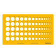 Isomars Circle Template Drawing Stencil | Precision Circular Drafting Template with Multiple Circle Sizes | Geometric Drawing Tool for Architects, Engineers, Designers, Artists & Students - Isomars