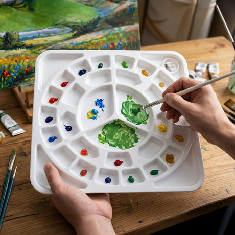 Isomars Colour Mixing Palette Square 33 Wells for Artists & Painting - Isomars