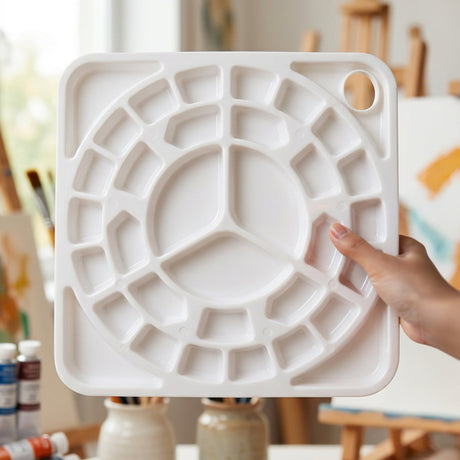 Isomars Colour Mixing Palette Square 33 Wells for Artists & Painting - Isomars