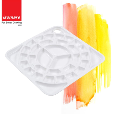 Isomars Colour Palette - Colour Mixing Dish for Artists (Square (CM17) - Isomars