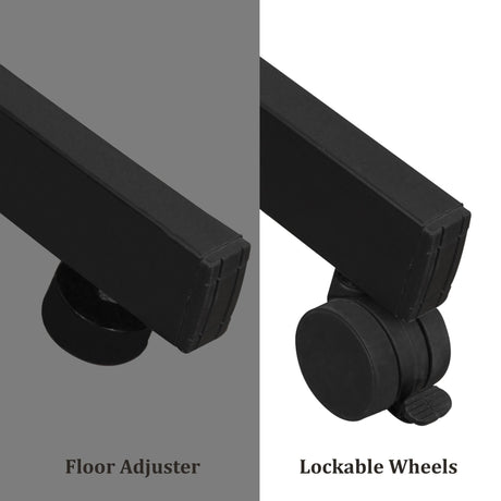 Isomars Computer Standing Desktop Workstation with Monitor Mount Adjustable Height with Keyboard & Mouse Tray Space for CPU Holder, Sit Stand Table Comes with Wheels for Easy to Move. - Isomars