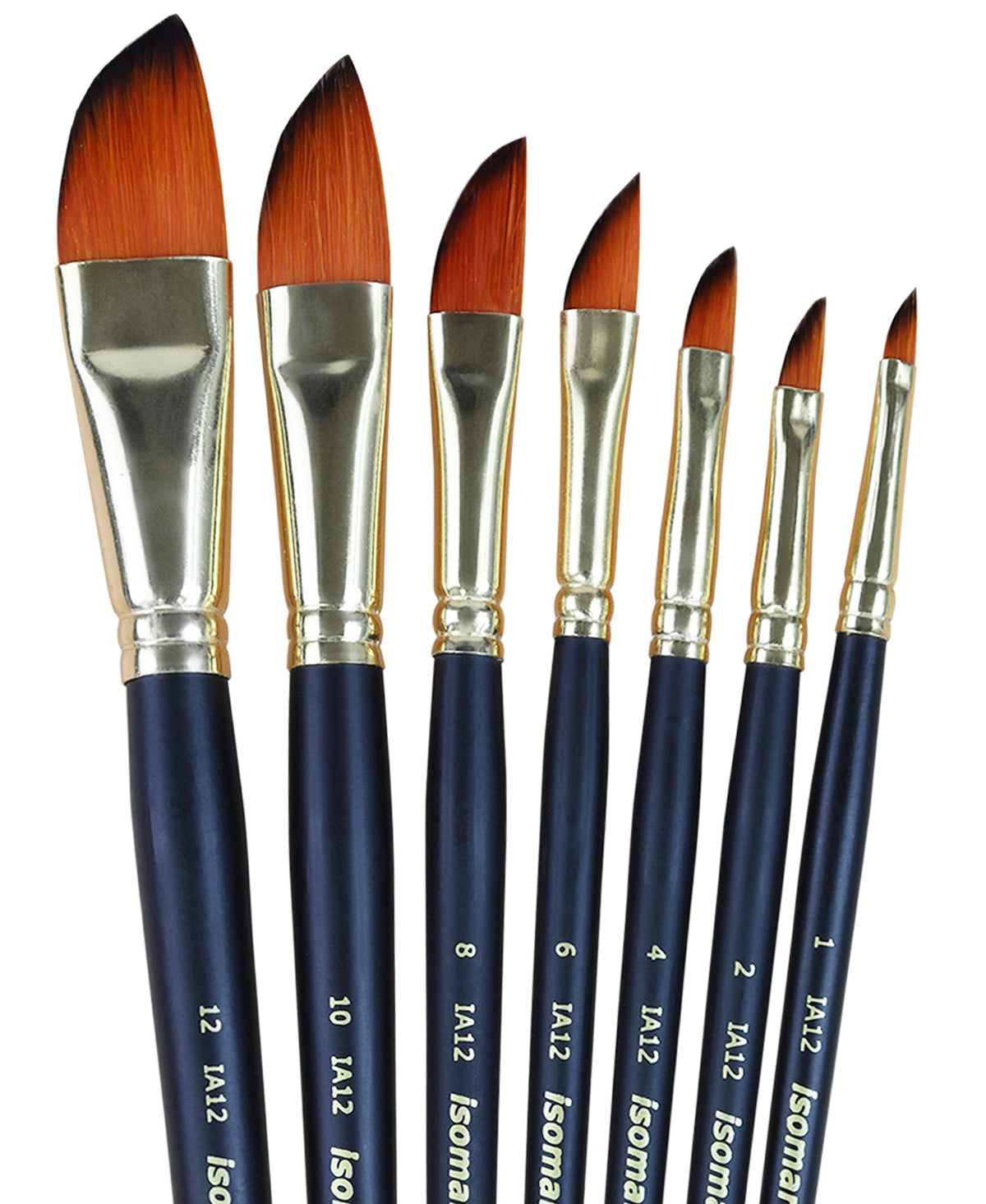 Isomars Dagger Paint Brush Set of 7 Artist Brushes for Acrylic & Watercolor - Isomars