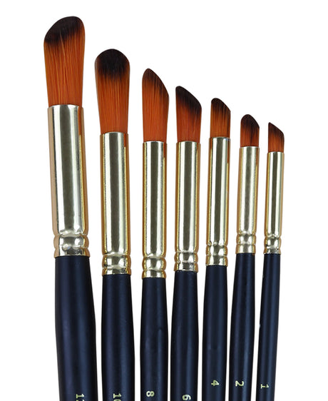 Isomars Deer Foot Paint Brush Set – Set of 7 Artist Brushes for Acrylic, Watercolor, Oil & Texture Effects – Ideal for Fur, Foliage, Stippling & Dry Brush Techniques - Isomars