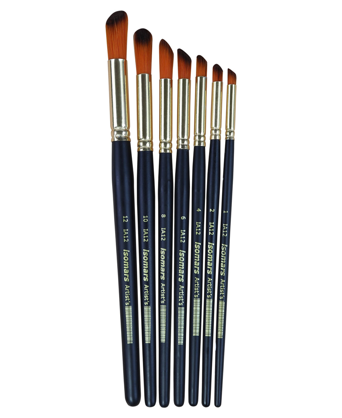 Isomars Deer Foot Paint Brush Set – Set of 7 Artist Brushes for Acrylic, Watercolor, Oil & Texture Effects – Ideal for Fur, Foliage, Stippling & Dry Brush Techniques - Isomars