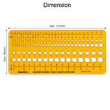 Isomars Designer's Diamond Circle & Colored Stone Guide Template No. 2015 - Isomars