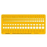 Isomars Designer's Diamond Circle & Colored Stone Guide Template No. 2015 - Isomars