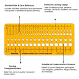 Isomars Designer's Diamond Circle & Colored Stone Guide Template No. 2015 - Isomars