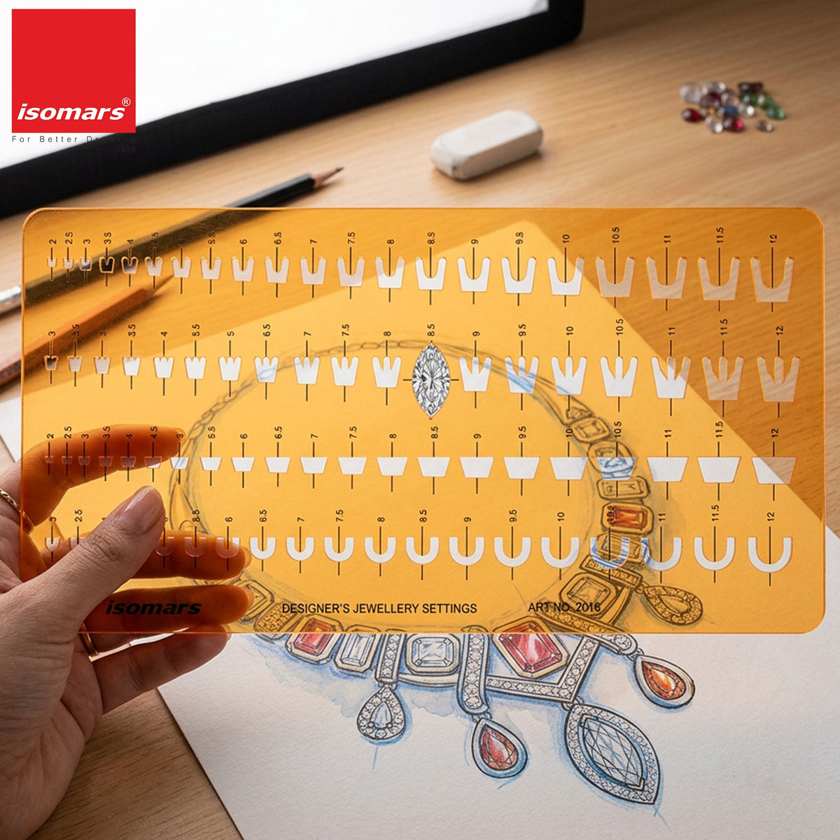 Isomars Designer's Jewellery Settings Template Art No. 2016 - Isomars