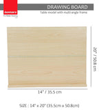 Isomars Drawing Board - Table Model - with 6 Different Working Angles - Drawing & Drafting Board with Elastic Support - A3 - Isomars