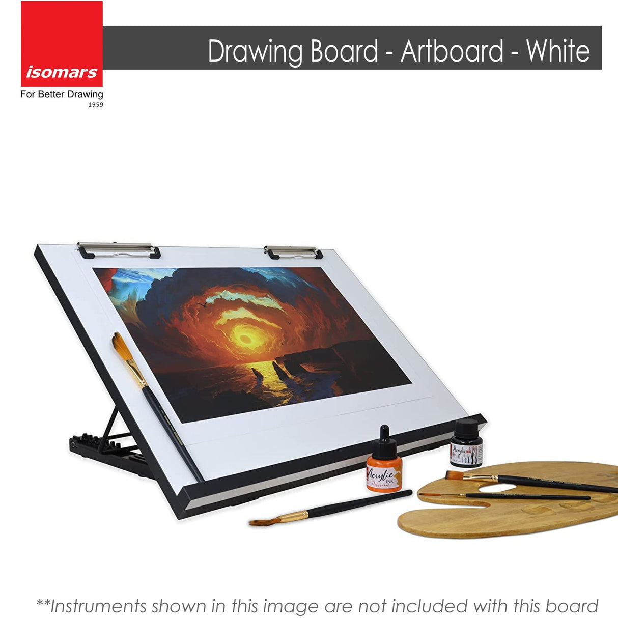 Isomars Drawing & Drafting Board - A1 - 25.5 x 35 inches - Isomars