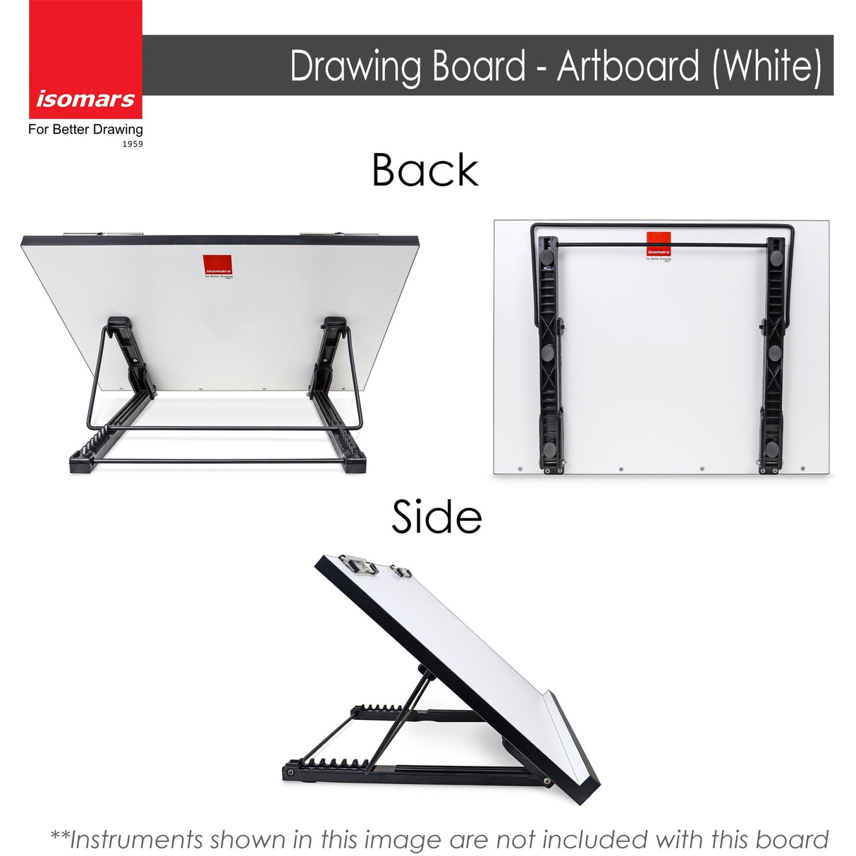 Isomars Drawing & Drafting Board - A1 - 25.5 x 35 inches - Isomars