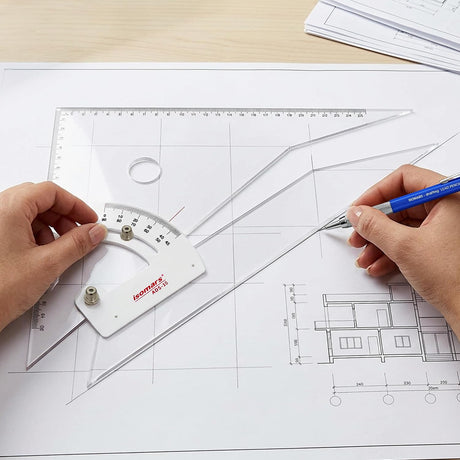 Isomars Drawing Drafting Board -A2 - 18.5"x25.5" Table Model | Set Of 10 - Technical Drawing & Drafting Items Ideal for Architects, Engineers, Designers & Artists Students and Professionals - Isomars