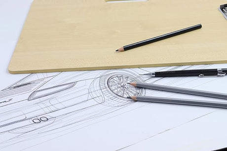 Isomars Drawing Sketch Board - 12" x 16" Portable for Artists, Students & Designers – Ideal for Drawing, Sketching, Drafting & Painting - Isomars