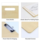 Isomars Drawing Sketch Board - 18" x 20" Portable for Artists, Students & Designers – Ideal for Drawing, Sketching, Drafting & Painting (18x20 Inch (Brown)) - Isomars