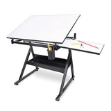 Isomars Drawing Table (College) - with White 25.5" x 35" Drafting Board and 14" x 20" Sliding Board - Isomars