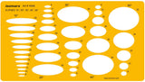 Isomars Ellipse Drawing Template 10°–50° Drafting Stencil - Isomars
