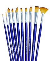 Isomars Estudio Professional Paint Brush Set of 10 for Acrylic & Oil - Isomars