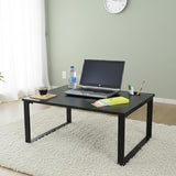 ISOMARS Extra Big Floor Desk Laptop Study Table for Work from Home, Online Classes, Card Games and Kid's Activities (Black - Extra Large) - Isomars