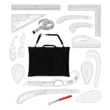 Isomars Fashion Design Ruler Set 15 Professional Drafting Tools for Pattern Making - Isomars