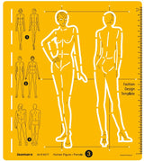 Isomars Female Fashion Design Figure Template Drawing Stencil - Isomars