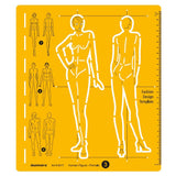 Isomars Female Fashion Design Figure Template Drawing Stencil - Isomars