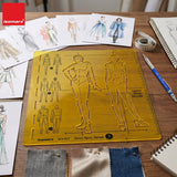 Isomars Female Fashion Design Figure Template Drawing Stencil - Isomars