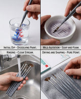Isomars Fineline Art Brush Set of 6 for Detail Painting - Isomars