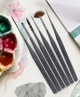 Isomars Fineline Art Brush Set of 6 for Detail Painting - Isomars