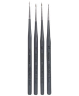 Isomars Fineline Micro Spotter Brush Set of 4 for Miniature Art & Fine Detailing - Isomars